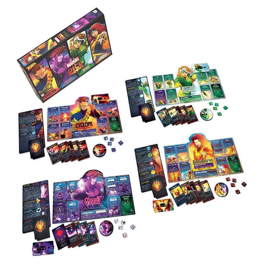 Dice Throne: Marvel: X-Men 4-Hero Box 2 Cyclops, Gambit, Rogue