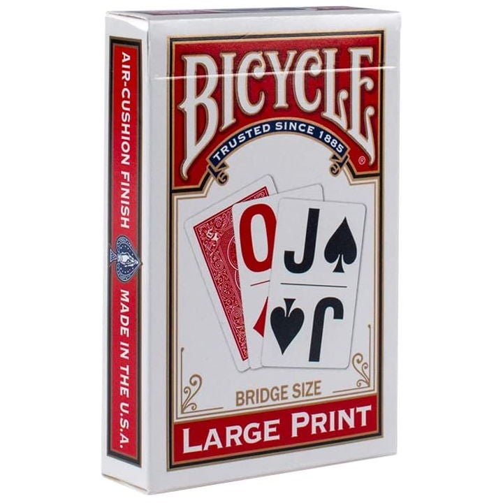 Bicycle Large Print Bridge Playing Cards