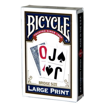  Bicycle Large Print Playing Cards, Bridge Size