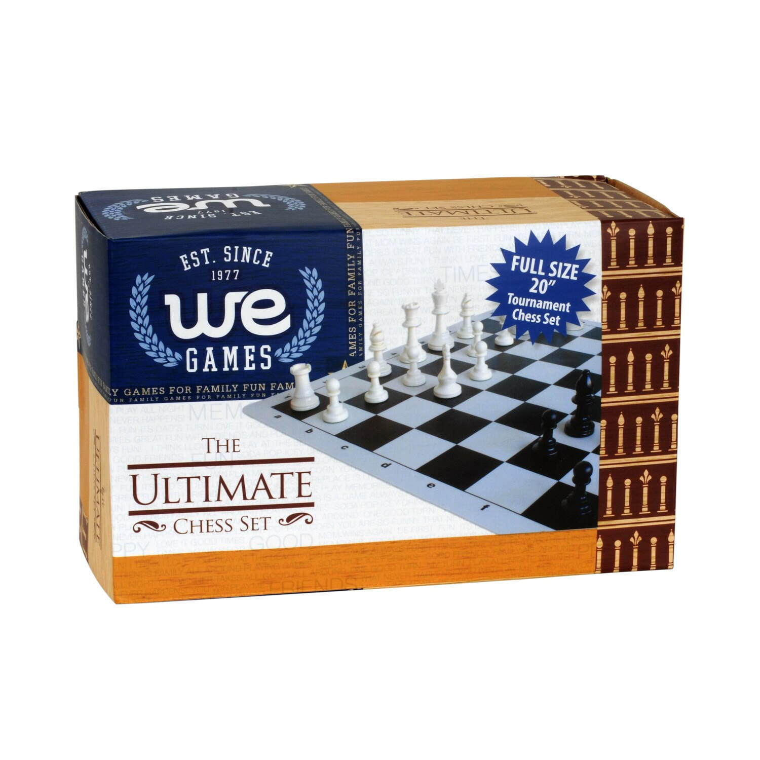 We Games English Staunton Tournament Chess Pieces In Wooden Box